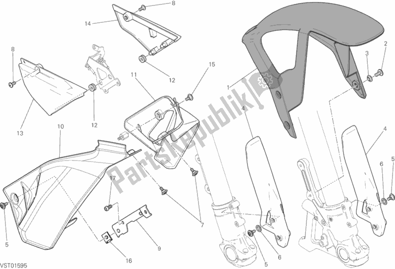 Toutes les pièces pour le Demi Carénage du Ducati Scrambler Icon Thailand USA 803 2018